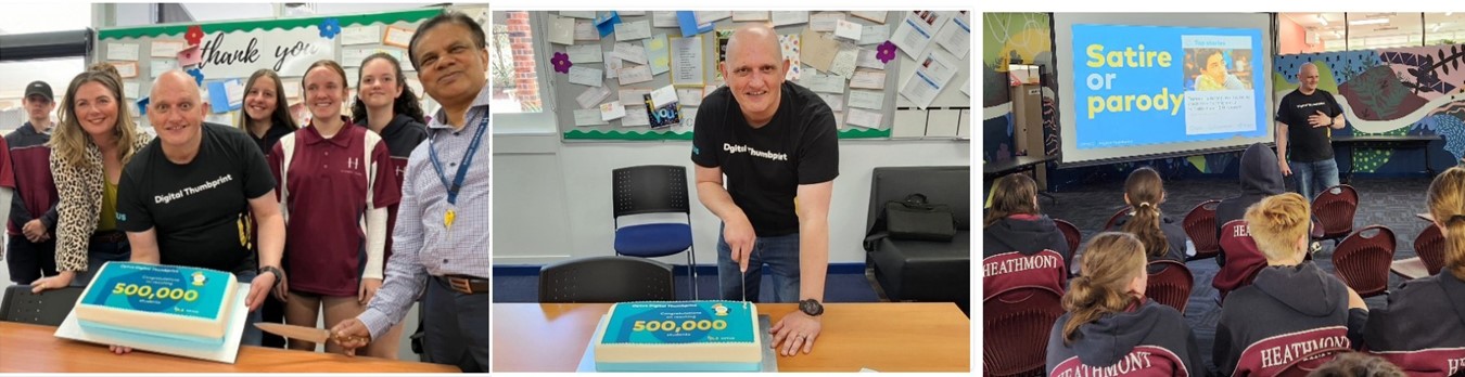 Digital Thumbprint 500,000 students' celebration at Heathmont College